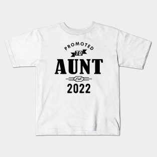 New Aunt - Promoted to aunt 2022 Kids T-Shirt